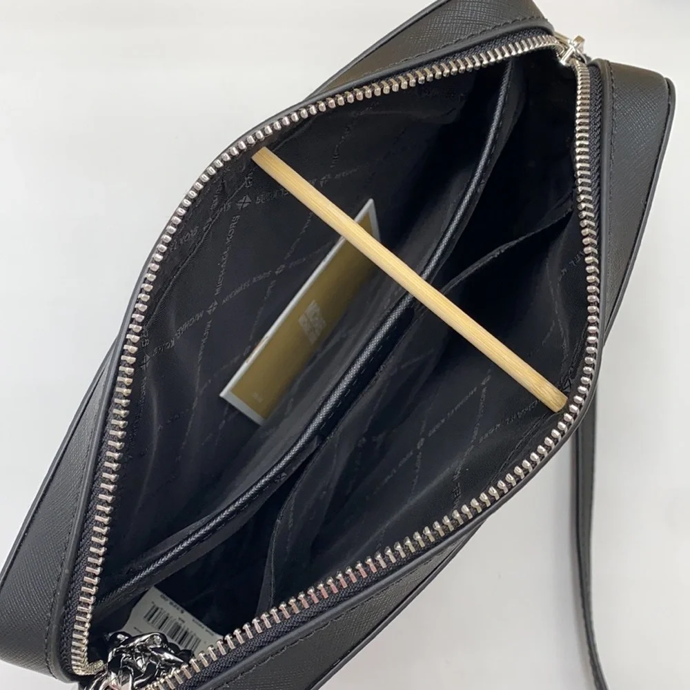 MICHAEL KORS JST LARGE EAST WEST CROSSBODY BLACK - Picture 9 of 13